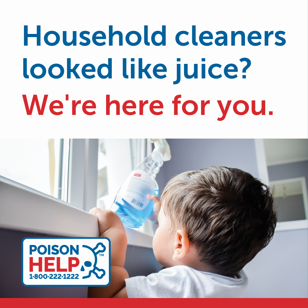 "Household cleaners looked like juice?"