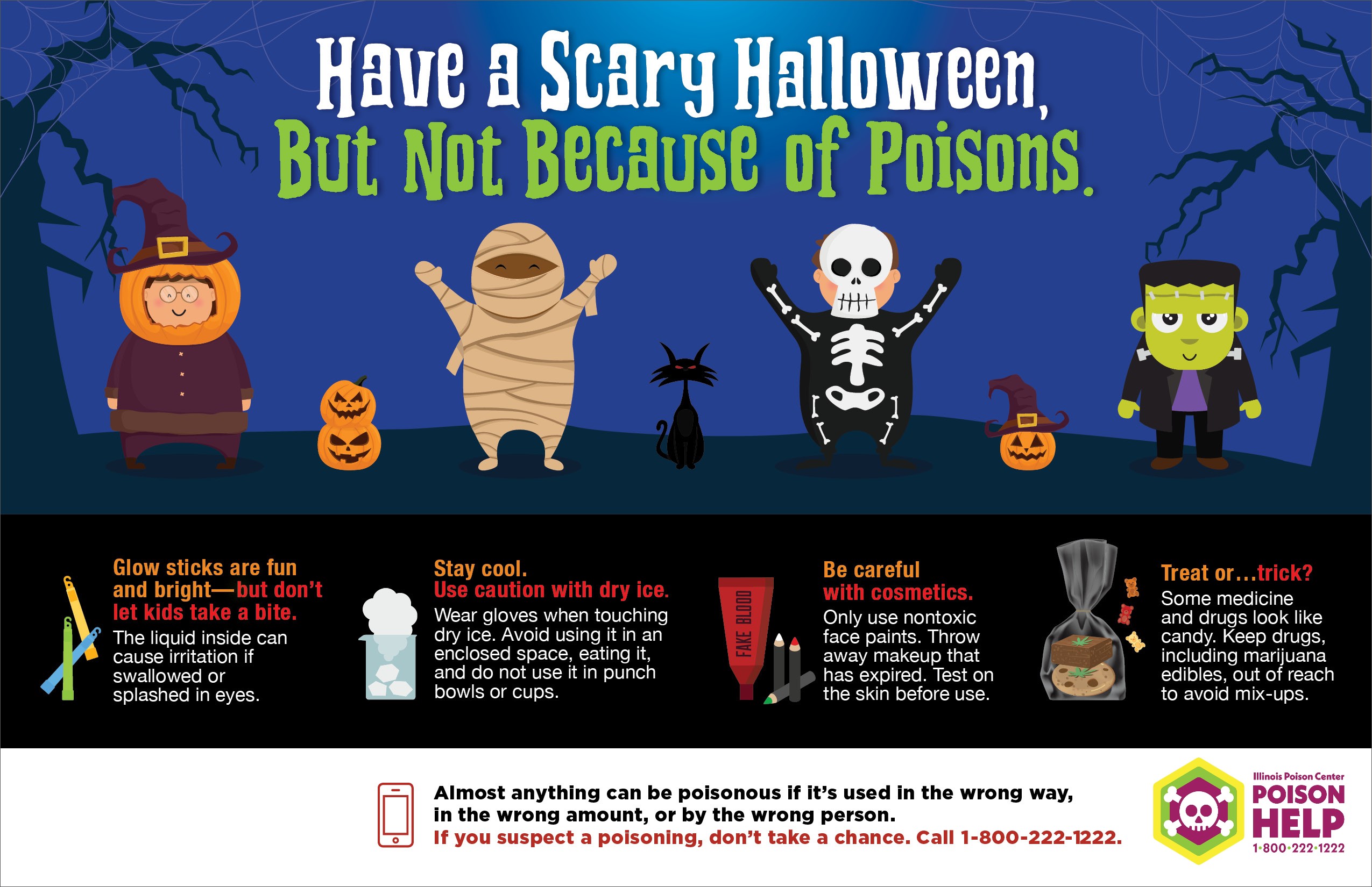 Have a scary Halloween, but not because of poisons.