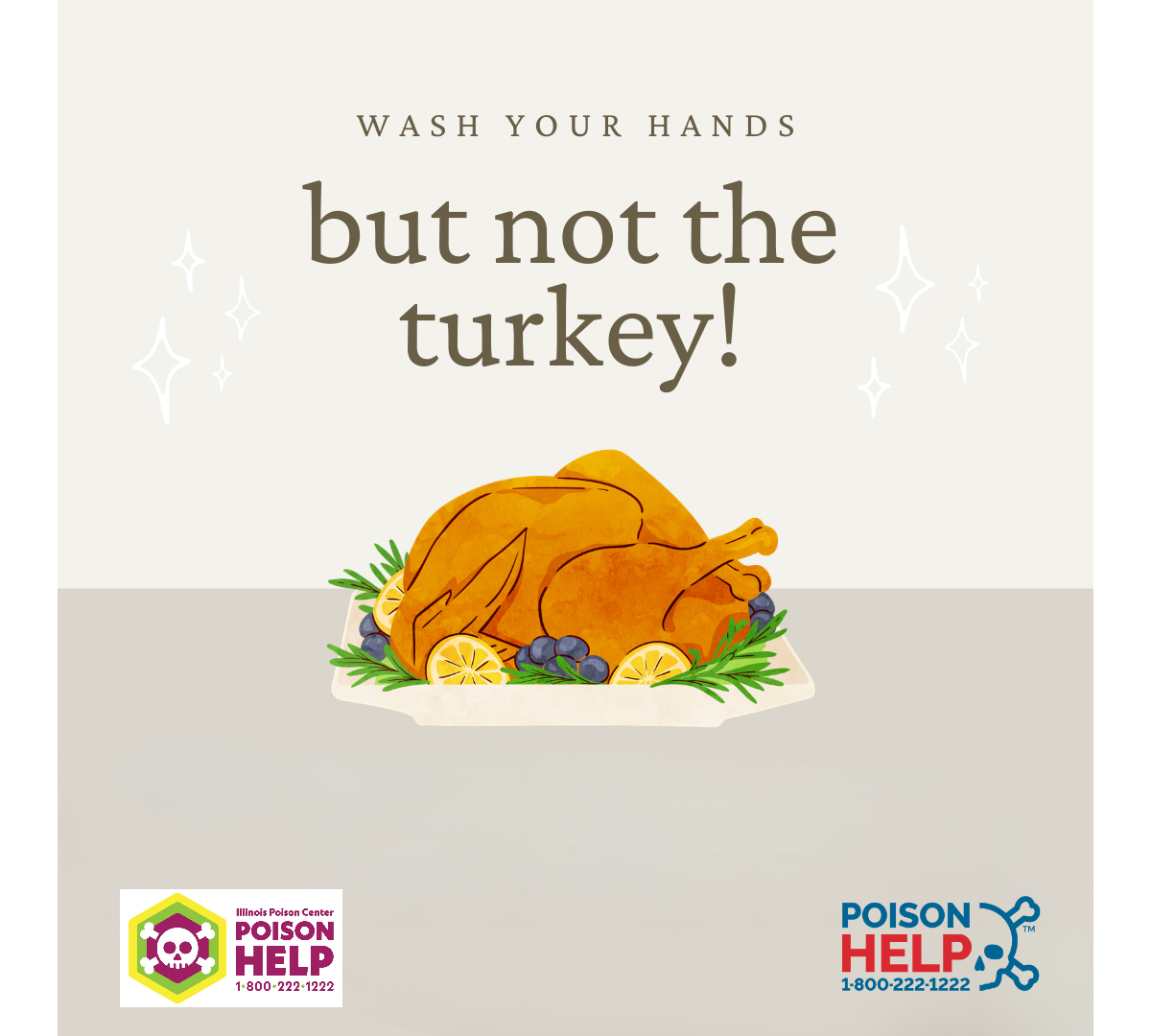 Wash your hands but not the turkey